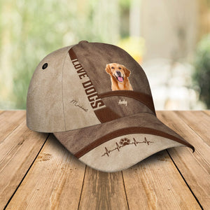 GeckoCustom Custom Photo Love Dog Classic Cap TA29 889965 Polyester