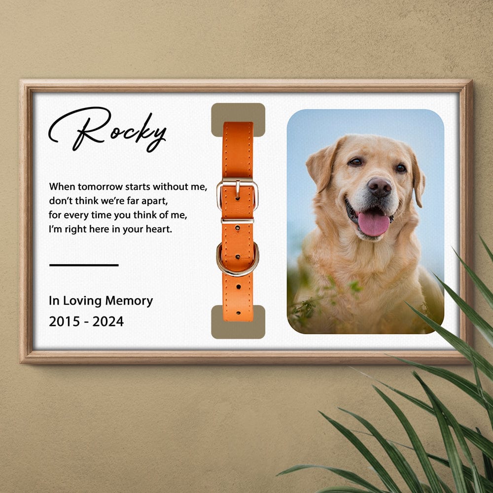 GeckoCustom Custom Photo Memorial For Dog Lover Collar Frame TH10 891633