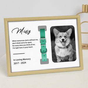 GeckoCustom Custom Photo Memorial For Dog Lover Collar Frame TH10 891633