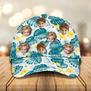 GeckoCustom Custom Photo Personalized Upload Photo Family Tropical Style Classic Cap DM01 891057 Polyester