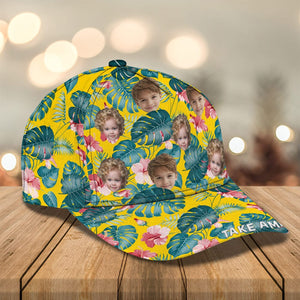 GeckoCustom Custom Photo Personalized Upload Photo Family Tropical Style Classic Cap DM01 891057 Polyester