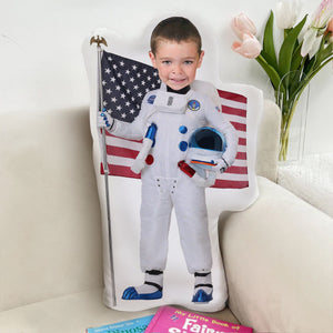 GeckoCustom Custom Photo Pilot Kids Astronaut Boys Girls - Personalized Photo Custom Shaped Pillow HO82 891234