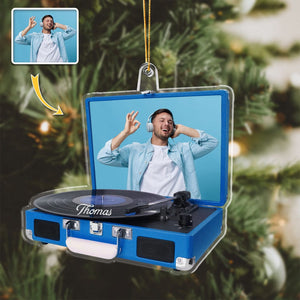 GeckoCustom Custom Photo Record Machine Flat Acrylic Ornament HO82 891252