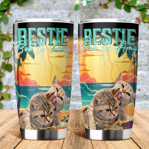 GeckoCustom Custom Photo Retro Style For Pet Lover Fat Tumbler TH10 891481 20 oz