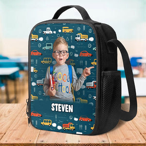 GeckoCustom Custom Photo Rise And Shine It’s School Time Back To School Gift For Kid Lunch Bag HO82 891306 7x2.7x9 inches