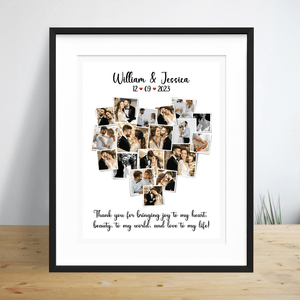 GeckoCustom Custom Photo Thank You For Bringing Joy To My Heart Wedding Picture Frame TA29 890543