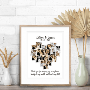 GeckoCustom Custom Photo Thank You For Bringing Joy To My Heart Wedding Picture Frame TA29 890543