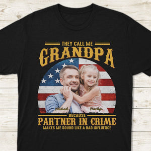 GeckoCustom Custom Photo They Call Me Grandpa Family Dark Shirt TA29 890364