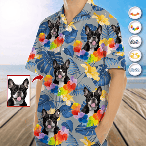 GeckoCustom Custom Photo Tropical Style Dog Hawaii Shirt HA75 890718