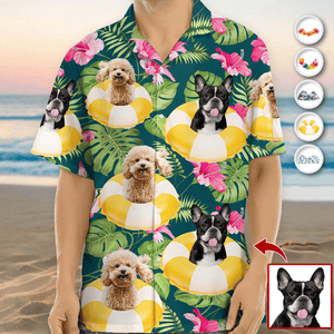 GeckoCustom Custom Photo Tropical Style Dog Hawaii Shirt HA75 890718