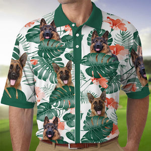 GeckoCustom Custom Photo Tropical Style Pet Polo Shirt TH10 891071