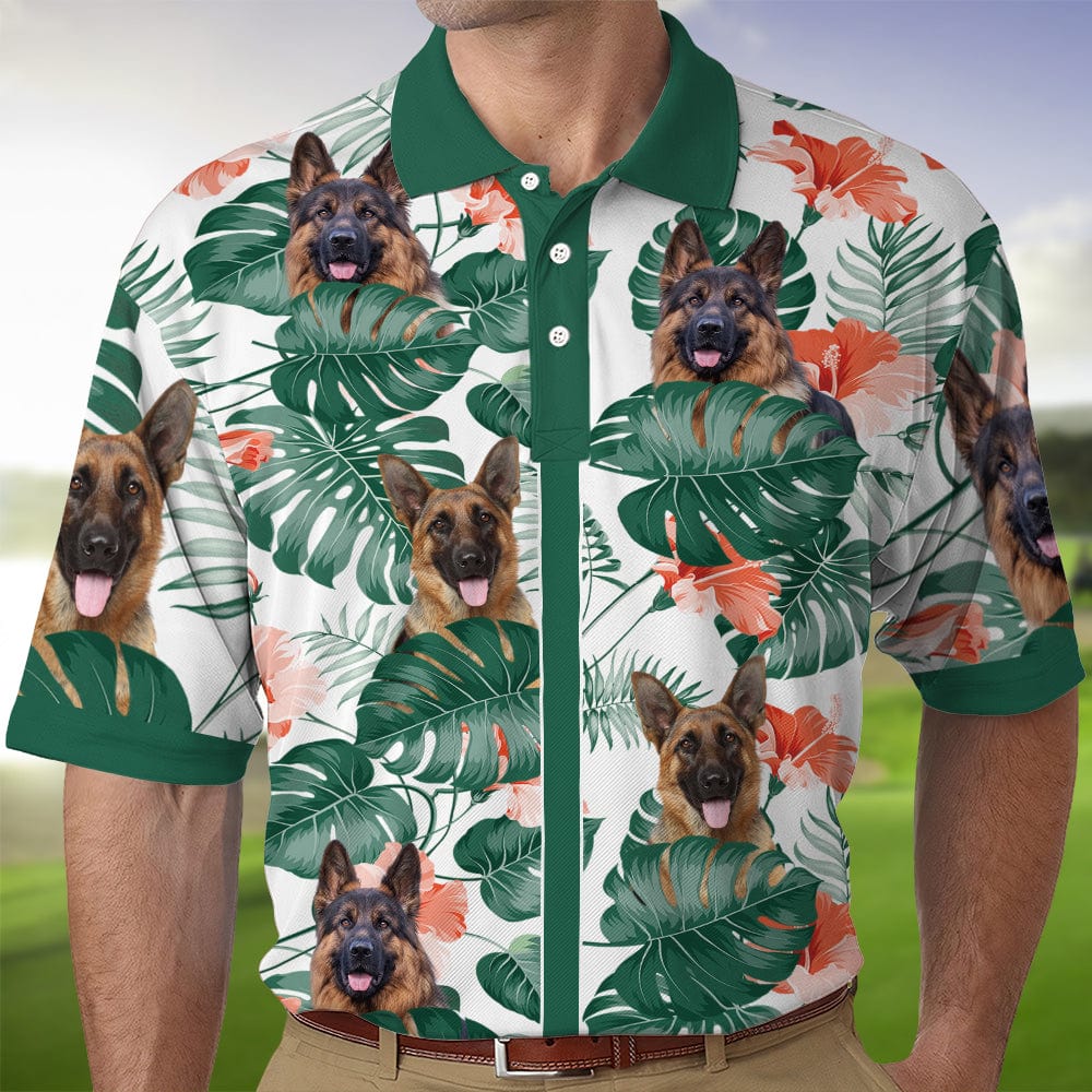 GeckoCustom Custom Photo Tropical Style Pet Polo Shirt TH10 891071