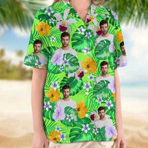 GeckoCustom Custom Photo Tropical Style Woman Hawaii Shirt N304 889563