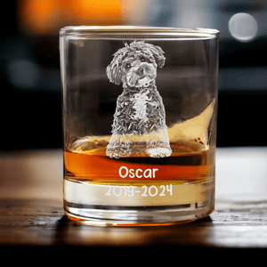 GeckoCustom Custom Photo When Tomorrow Starts Without Me Dog Cat Remembrance Rock Glass DM01 891155 10.5oz