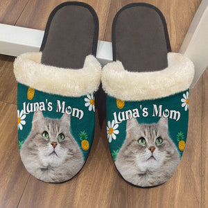 GeckoCustom Custom Photo With Accessories Pattern Dog Cat Plush Slippers T368 HN590