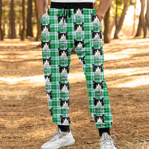 GeckoCustom Custom Photo With Christmas Pattern Cat For Men and Women Sweatpants N304 889676