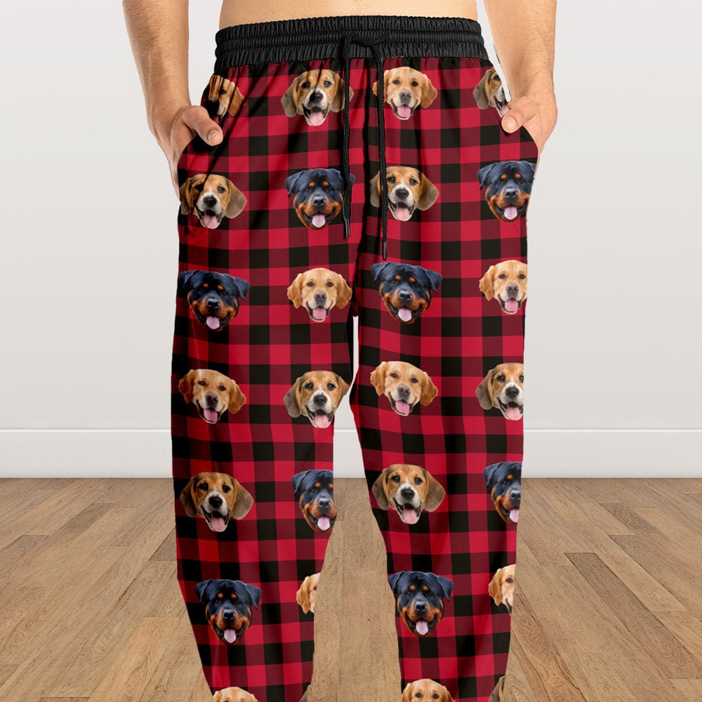 GeckoCustom Custom Photo With Christmas Pattern Dog Cat For Men and Women Sweatpants HO82 N304 888993