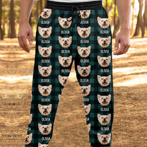 GeckoCustom Custom Photo With Christmas Pattern Dog For Men and Women Sweatpants N304 889674