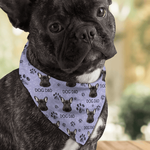 GeckoCustom Custom Photo With Dog Paw Bandana H082 890494