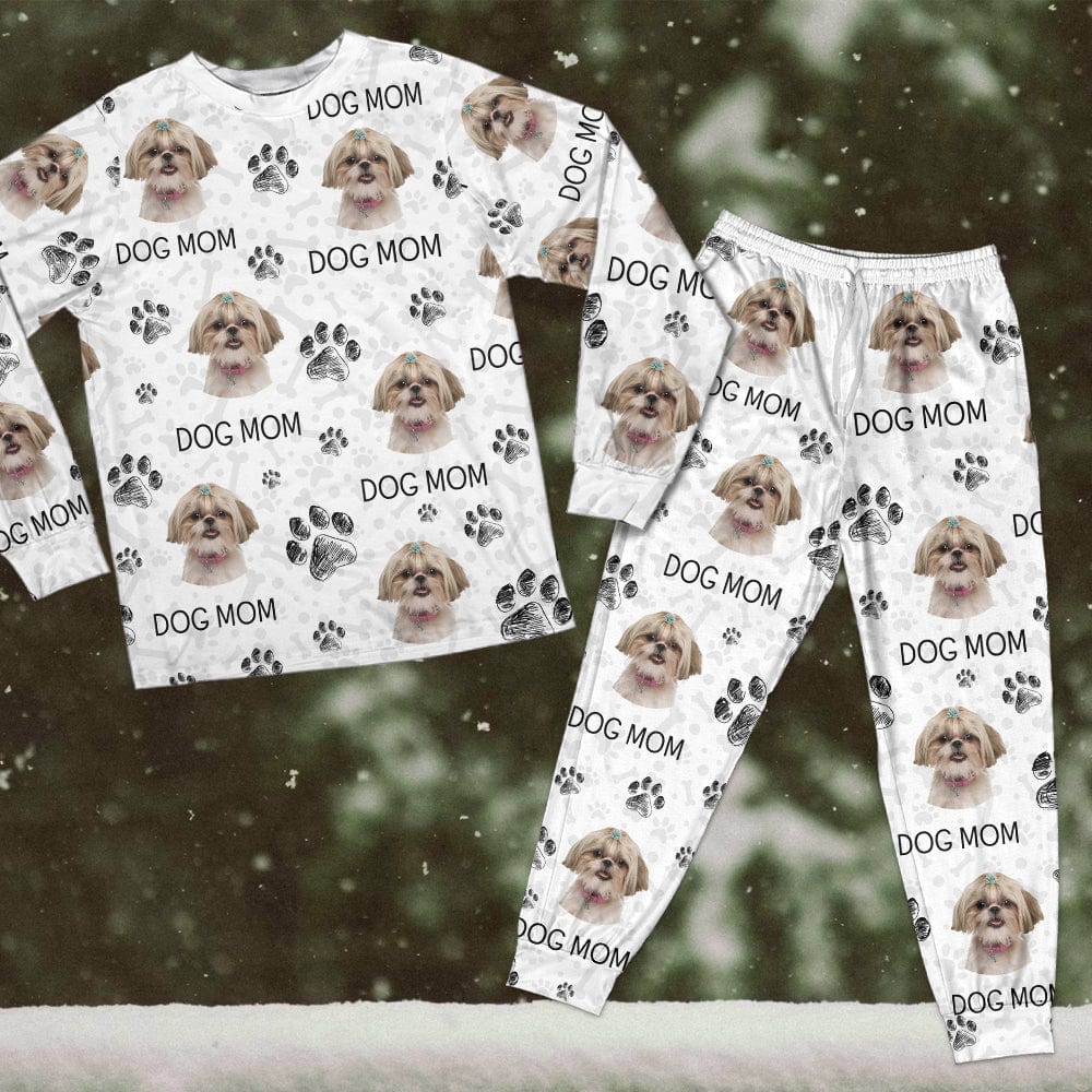 GeckoCustom Custom Photo With Paw For Dog Lovers Pajamas N304 889764