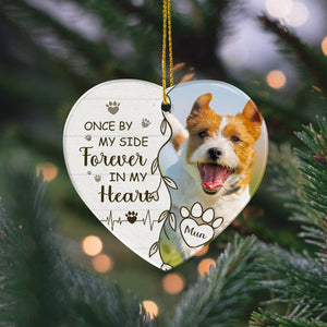 GeckoCustom Custom Photo You Would Have Lived Forever Memorial Heart Shaped Ceramic Ornament HA75 891086 1 Piece