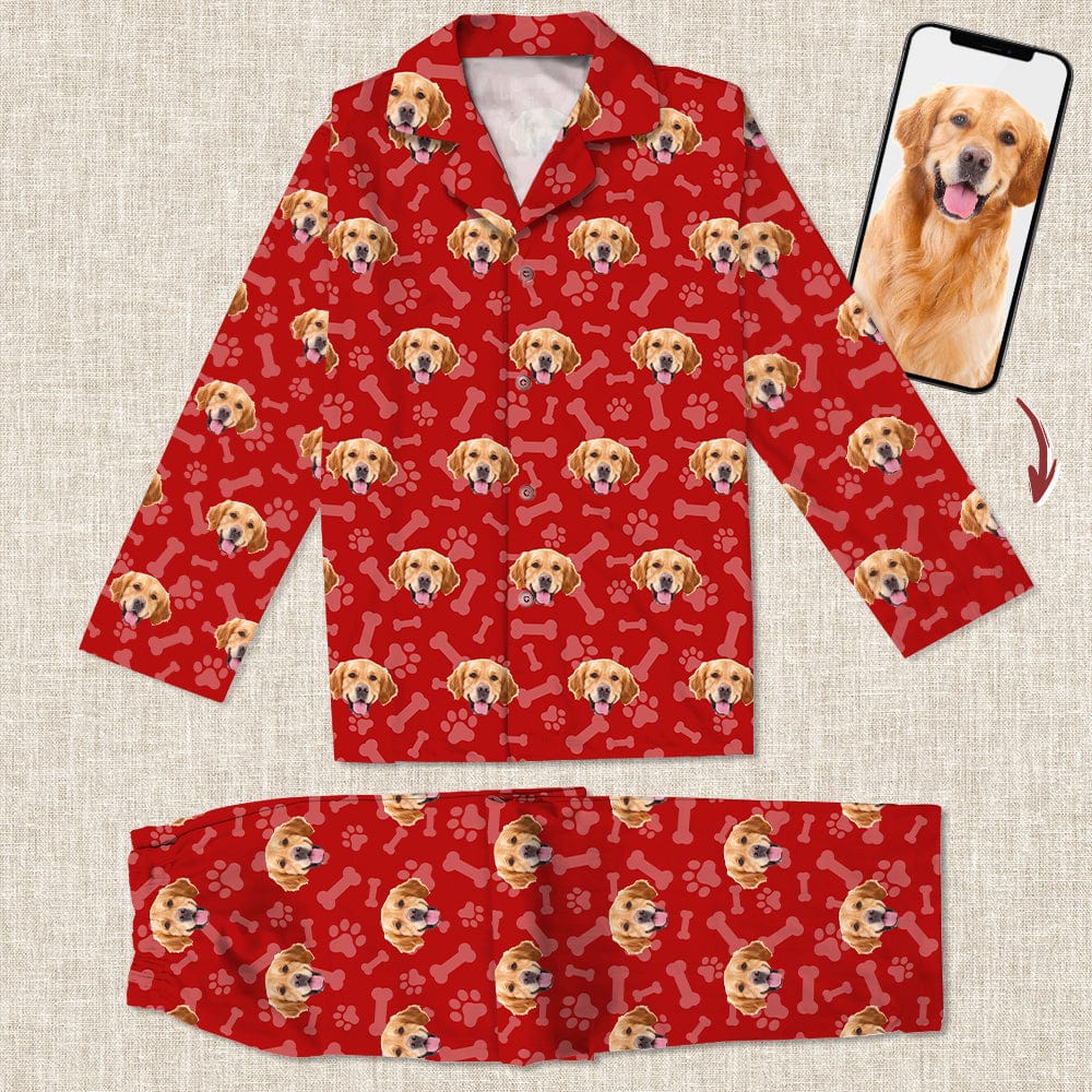 GeckoCustom Custom Portrait Photo Dog Cat Pajamas N369 888640 For Adult / Combo Shirt And Pants (Favorite) / XS