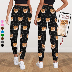 GeckoCustom Custom Portrait Photos Dog Cat Sweatpants For Men and Women's N369 888745