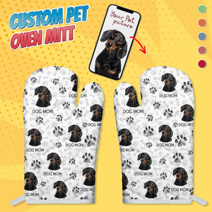 GeckoCustom Customized Photo Dog Paw For Dog Lovers Oven Mitt DA199 889016