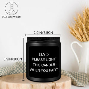 GeckoCustom Dad Gifts from Daughter Son,Dad Birthday Gift,Fathers Day Birthday Gifts for Dad,Sandalwood Scented Candle Gifts for Men