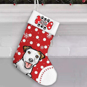 GeckoCustom Dog Bone Christmas Dog Stocking HN590