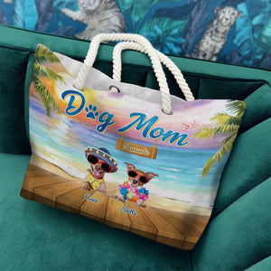 GeckoCustom Dog Mom For Dog Lovers Personalized Gift Beach Bag N304 889494