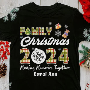 GeckoCustom Family Christmas 2024 Making Memories Personalized Christmas Shirt HA75 891378