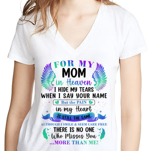 GeckoCustom For My Family In Heaven Shirt Personalized Gift TA29 890005 Women V-neck / V White / S