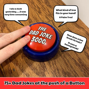 GeckoCustom Gifts for Dad and Fathers - Features 75+ Extra Funny Dad Jokes at the Push of a Button - Dad Gifts from Daughter, Dad Birthday Gift, White Elephant Gifts, Gifts for Men