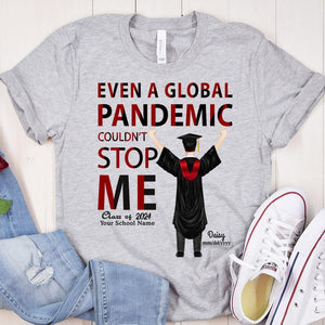 GeckoCustom Global Pandemic Graduation T-shirt And Hoodie, Boy And Girl Version, Senior Gift HN590