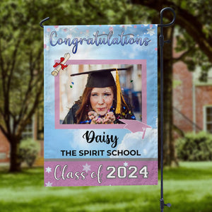 GeckoCustom Graduation Flag To Graduation Class Of 2024 12"x18"