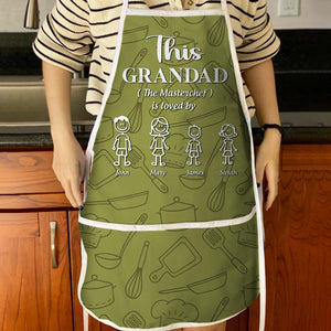 GeckoCustom Happy Father's Day This Daddy The Master Chef Is Loved By Cotton Apron HO82 890498