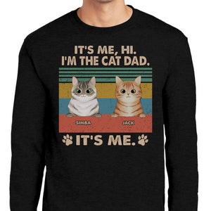 GeckoCustom Hi I'm The Cat Dad Father Shirt N304 889238