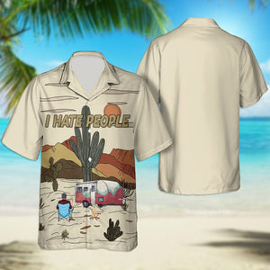 GeckoCustom I Hate People Camping Hawaii Shirt Personalized Gift N304 889526