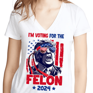 GeckoCustom I'm Voting For The Felon 2024 Personalized Gift Shirt HA75 890794