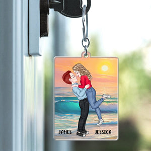 GeckoCustom I'm Yours No Refund Valentine's Day Keychain Personalized Gift TA29 890257 60mmW x 40mmH