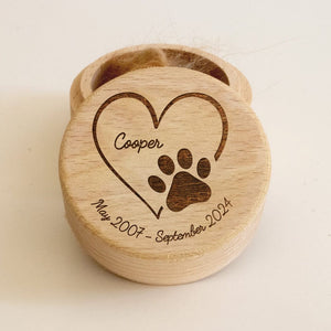 GeckoCustom Keep Your Memorial With Dog Wooden Keepsake K228 890025