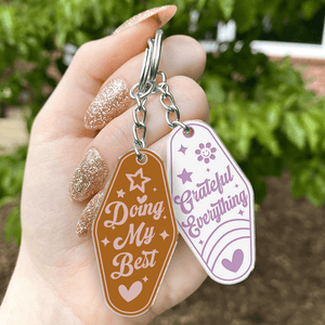 GeckoCustom Kindness Is Magic With Retro Style Acrylic Keychain Personalized Gift K228 889814