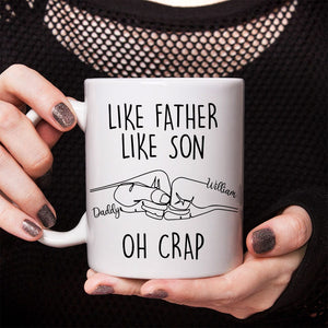 GeckoCustom Like Father Like Son Father's Day Mug Personalized GiftT286 890787