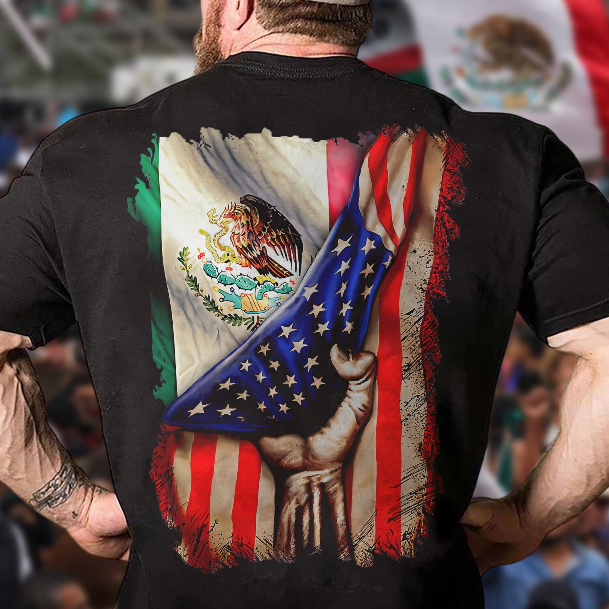 GeckoCustom Mexican Roots American Mexican Flag Mexico Is Calling Back Shirt HA75 891276