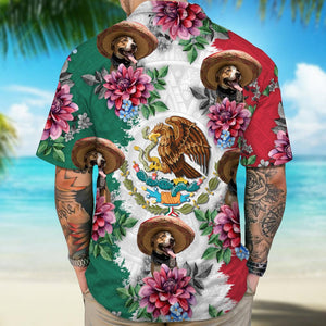 GeckoCustom Mexico Flag Hawaiian Shirt, Upload Photo 888385