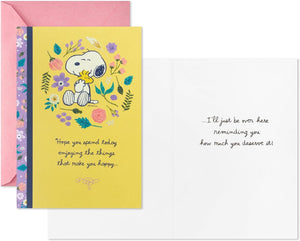 GeckoCustom Peanuts Snoopy Card Pack (6 Cards with Envelopes) for Mother'S Day, Just Because