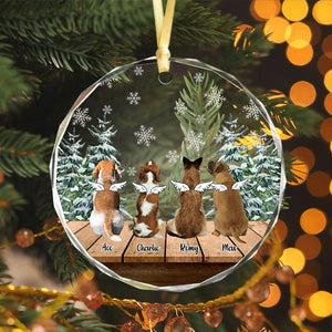 GeckoCustom Personalized Dog Angels Memorial Glass Ornament For Christmas HA75 891484