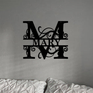 GeckoCustom Personalized Monogram Family Name Wedding Gift Housewarming Gift Metal Sign HO82 893082