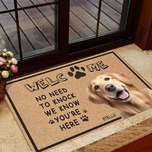 GeckoCustom Personalized No Need To Knock For Dog Lovers Doormat N304 889338